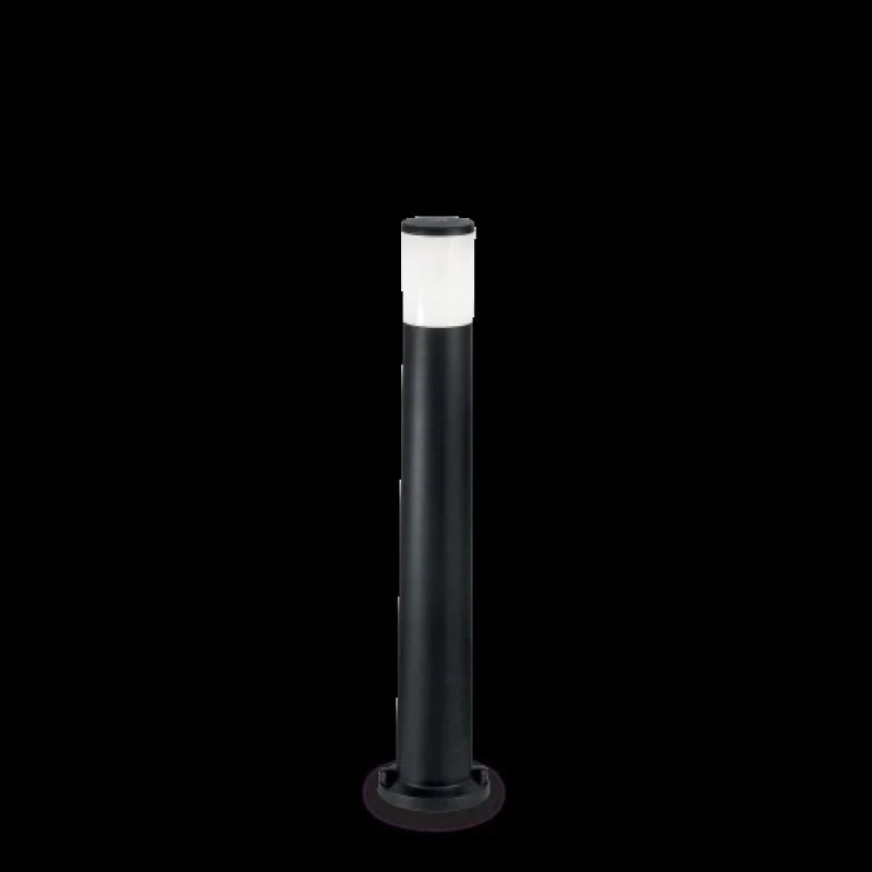 Bollard Lights Atena PT1 198620 – Ideal Lux garden bollard in black, 1X23W, IP55