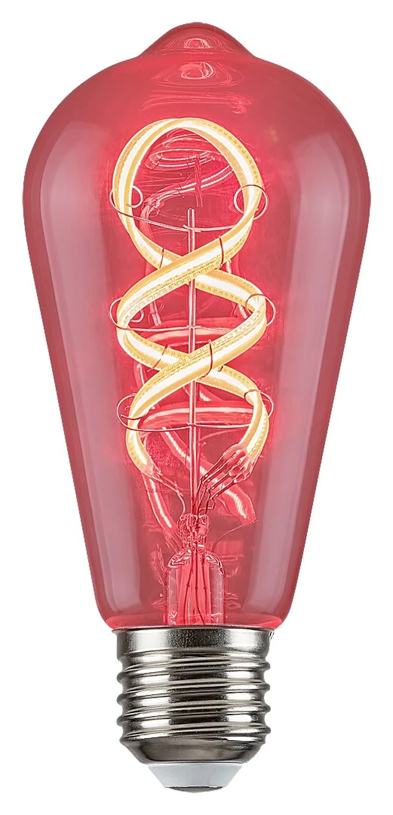 Filament-LED – WiFi LED bulb ST64 clear, Ø60mm, 4W, 2700K, RGB, dimmable