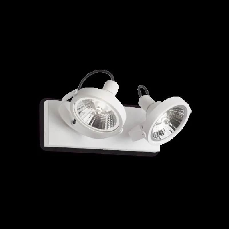 Spotlights Glim PL2 BIANCO 200200 – Ideal Lux spotlight in white, 2X50W, IP20