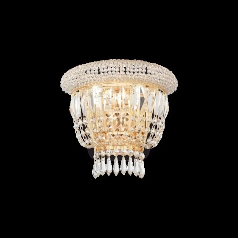 Wall Lights Dubai AP2 OTTONE 201023 – Ideal Lux wall light in brass, 2X40W, IP20