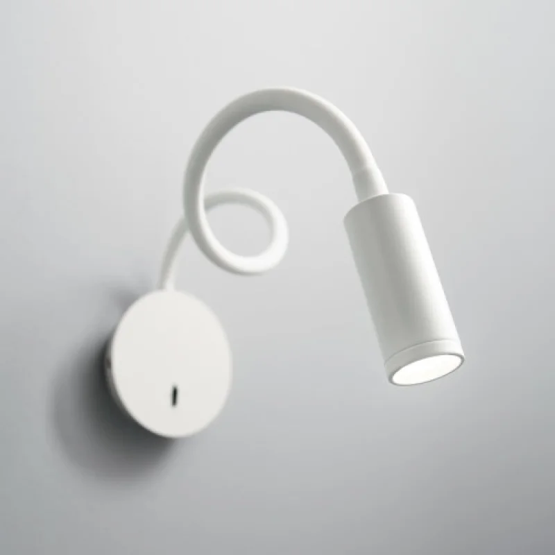 Wall Lights Focus-2 AP1 BIANCO 203171 – Ideal Lux LED wall light in white, 3W, 3000K, IP20