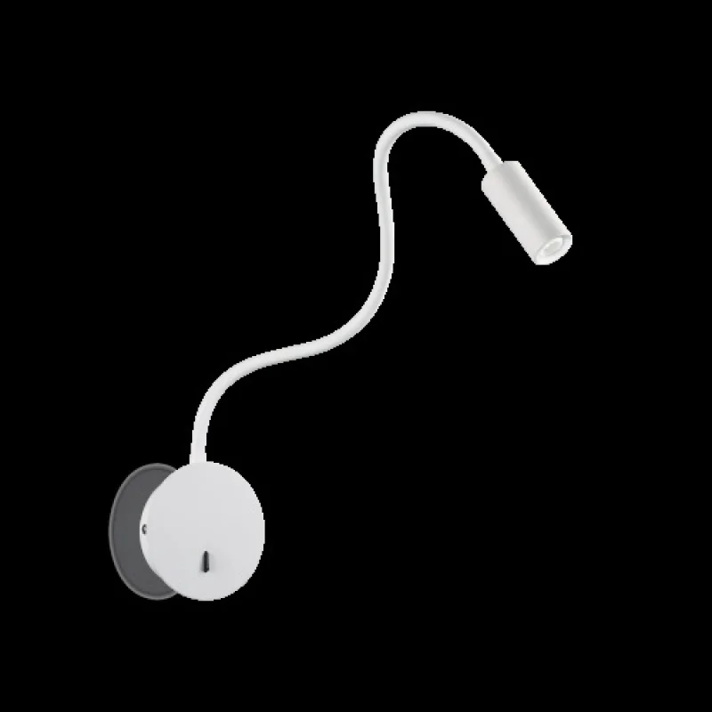 Focus-2 AP1 BIANCO 203171 – Ideal Lux LED wall light in white, 3W, 3000K, IP20