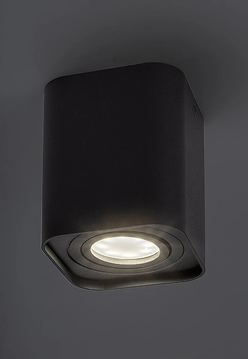 Kobald – LED спот за вграждане в черен мат, 90×90мм, GU10, IP20