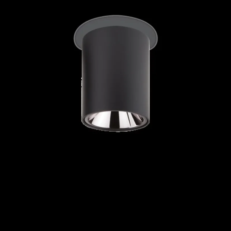 Outdoor Downlights Nitro 206004 – Ideal Lux LED downlight for outdoor mounting in black, 1X10W, 3000K, IP20