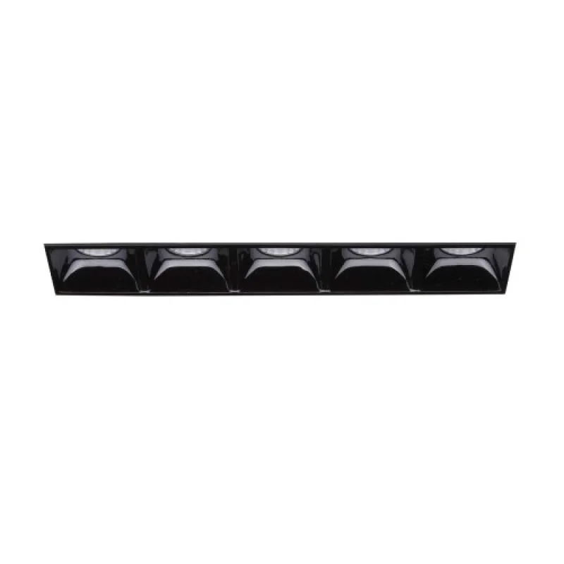 Recessed Downlights Lika TRIMLESS 206226 – Ideal Lux LED downlight for recessed mounting in black, 12.5W, 3000K, IP20