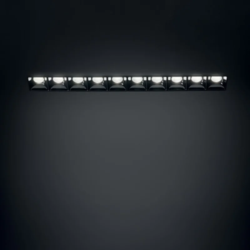 Recessed Downlights Lika TRIMLESS 206240 – Ideal Lux LED downlight for recessed mounting in black, 20W, 3000K, IP20