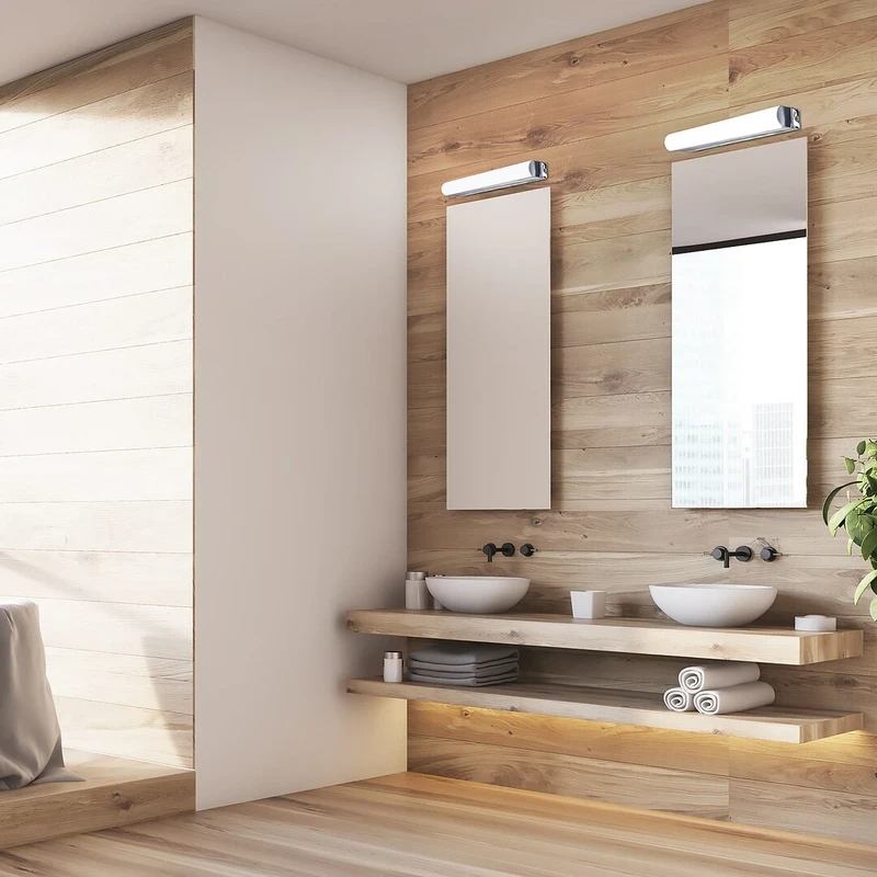 Matt – LED аплик за баня в хром с бял абажур, 550мм, 15W, 4000K, IP44