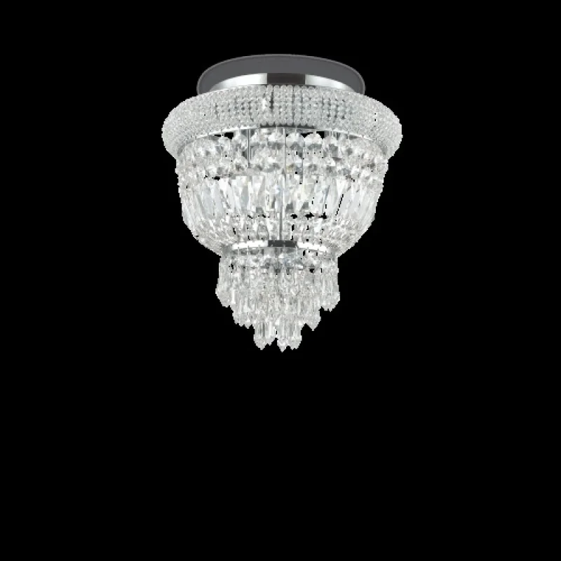 Плафони Dubai PL3 CROMO 207162 – Ideal Lux плафон в хром, 3X40W, IP20