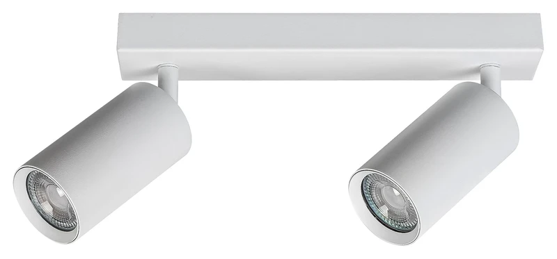 Спотове Solo – двоен спот в бяло, метален, 295×130мм, 2×GU10, IP20