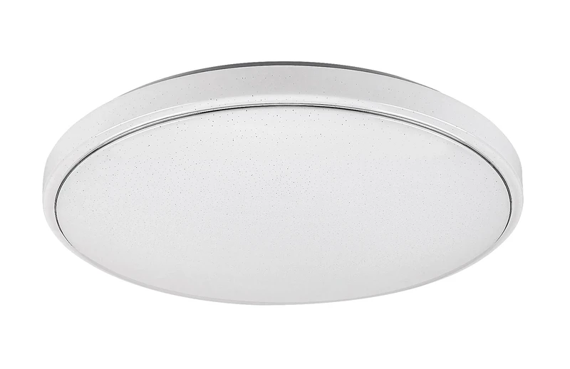 Bruce – LED ceiling light with effect starry sky in white, Ø750mm, 60W, 3000-6000K