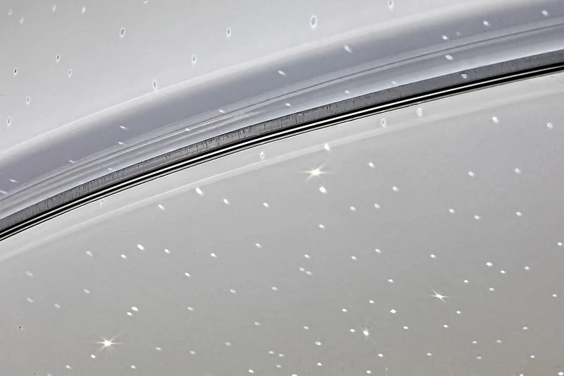 Bruce – LED ceiling light with effect starry sky in white, Ø750mm, 60W, 3000-6000K