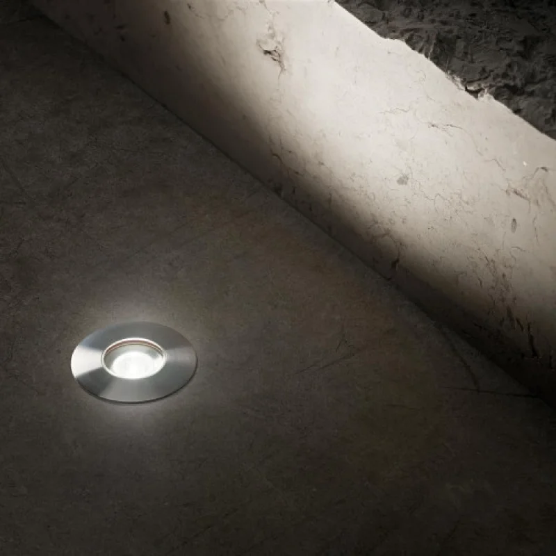 Rocket MI 212647 – Ideal Lux LED downlight for recessed mounting in ground in stainless steel, 2W, 4000K, IP68