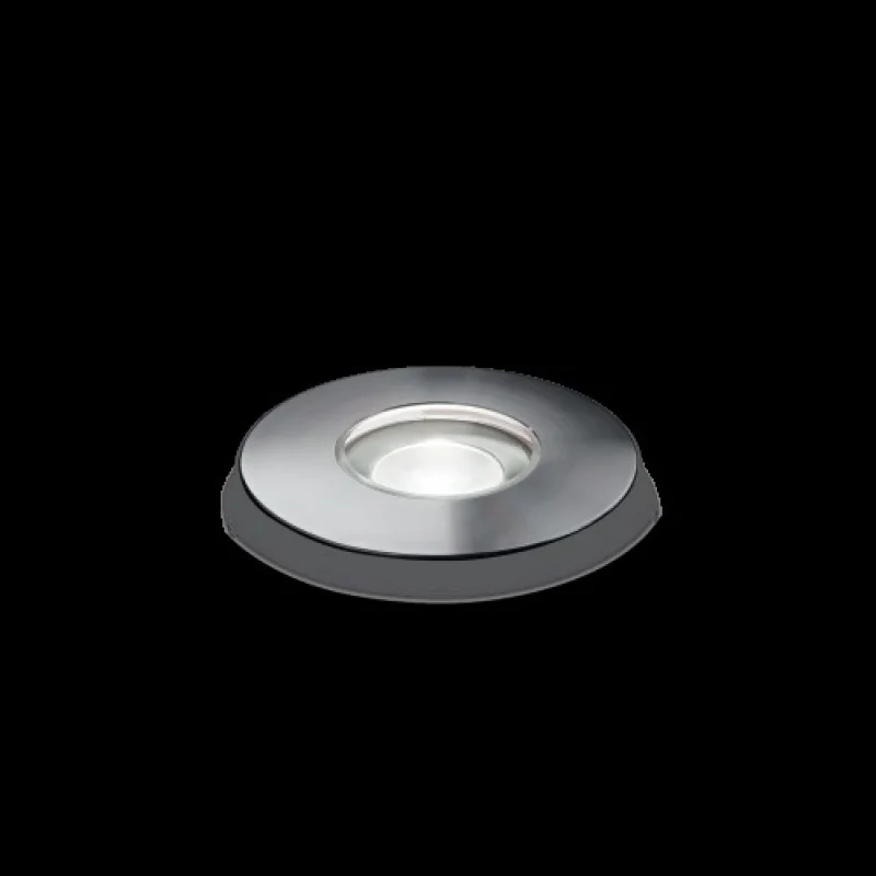 Recessed Downlights Rocket MI 212647 – Ideal Lux LED downlight for recessed mounting in ground in stainless steel, 2W, 4000K, IP68