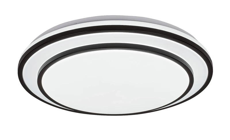 LED плафони Lupita – LED плафон в черно с бял абажур, Ø490мм, 40W, 3000-6500K