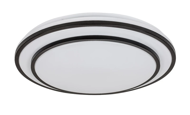 Lupita – LED плафон в черно с бял абажур, Ø490мм, 40W, 3000-6500K