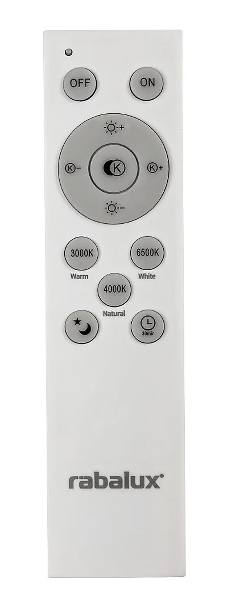 Lupita – LED плафон в черно с бял абажур, Ø490мм, 40W, 3000-6500K