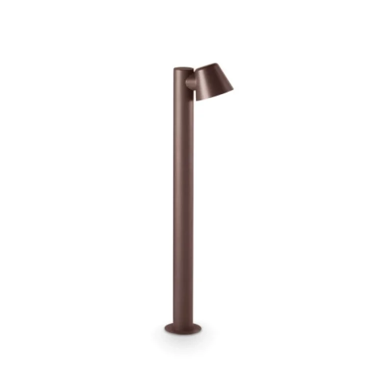 Gas PT1 COFFEE 213101 – Ideal Lux garden bollard in brown, 1x35W, IP 43