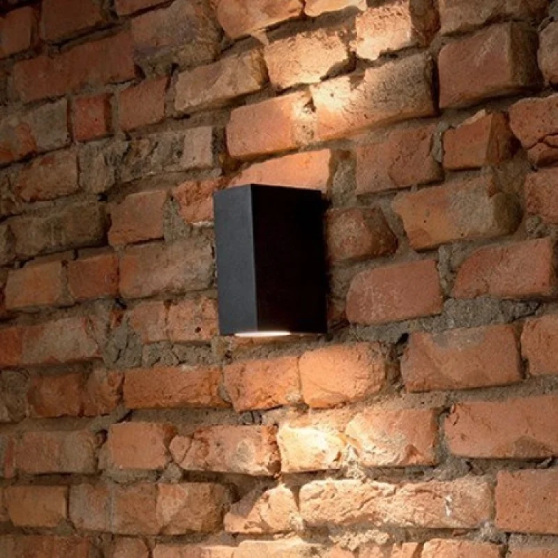 Outdoor Wall Lights Up AP2 COFFEE 213354 – Ideal Lux facade wall light in brown, 2x40W, IP44
