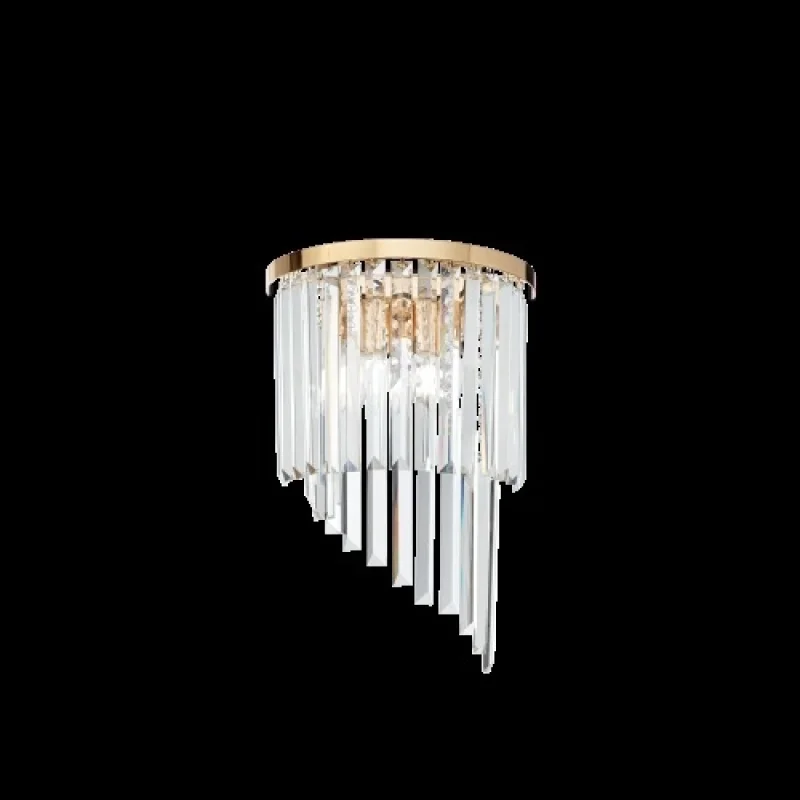 Wall Lights Carlton AP3 ORO 213491 – Ideal Lux wall light in gold, 3X40W, IP20
