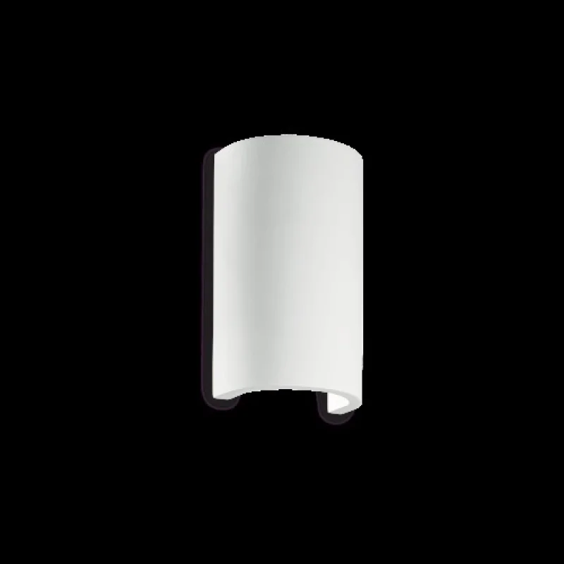 Wall Lights Flash GESSO AP1 214696 – Ideal Lux wall light in white, 1X40W, IP20
