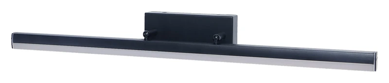 Evan – LED аплик за баня в черен мат с бял абажур, 490мм, 12W, 4000K, IP44