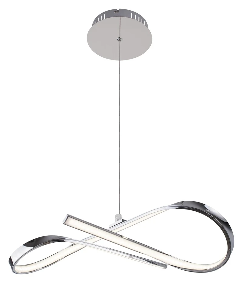 LED пендели и полилеи Aniela – LED пендел в хром, Ø450мм, 20W, 4000K
