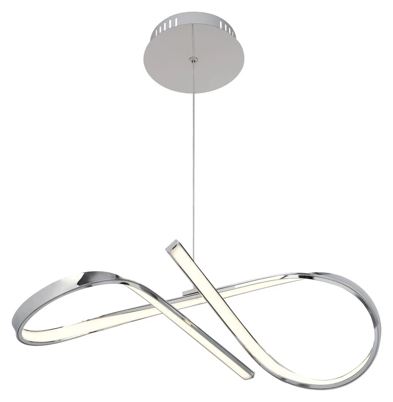 Aniela – LED пендел в хром, Ø450мм, 20W, 4000K