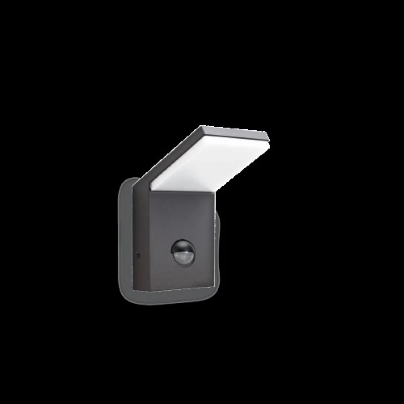 Outdoor Wall Lights Style AP SENSOR ANTR 221519 – Ideal Lux LED facade wall light in anthracite, IP54