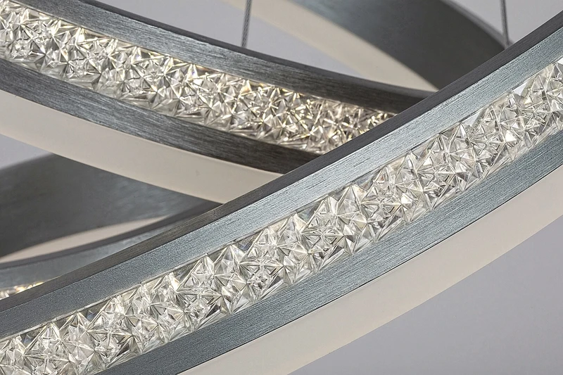 Avalon – LED пендел в алуминий с бял акрил, Ø600мм, 75W, 4000K