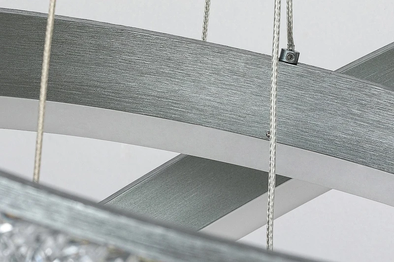 Avalon – LED пендел в алуминий с бял акрил, Ø600мм, 75W, 4000K