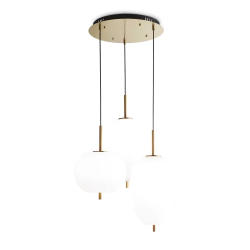 LED пендели и полилеи Umile SP3 224541 – Ideal Lux LED пендел в сатен месинг, 60,2W, 3000K, IP20