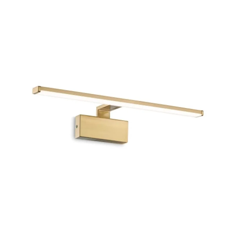 Bathroom Lighting Alma AP 12W OTTONE S 224954 – Ideal Lux LED wall light for bathroom in satin brass, 12,5W, 3000K, IP20