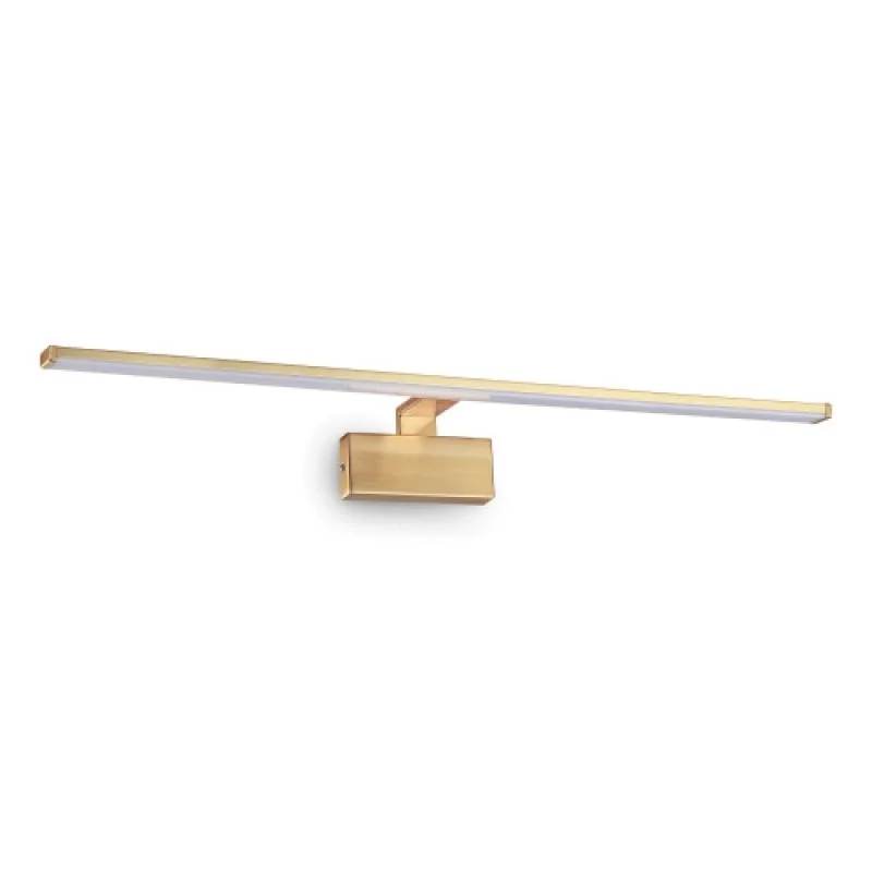 Bathroom Lighting Alma AP 20W OTTONE S 225005 – Ideal Lux LED wall light for bathroom in satin brass, 18W, 3000K, IP20
