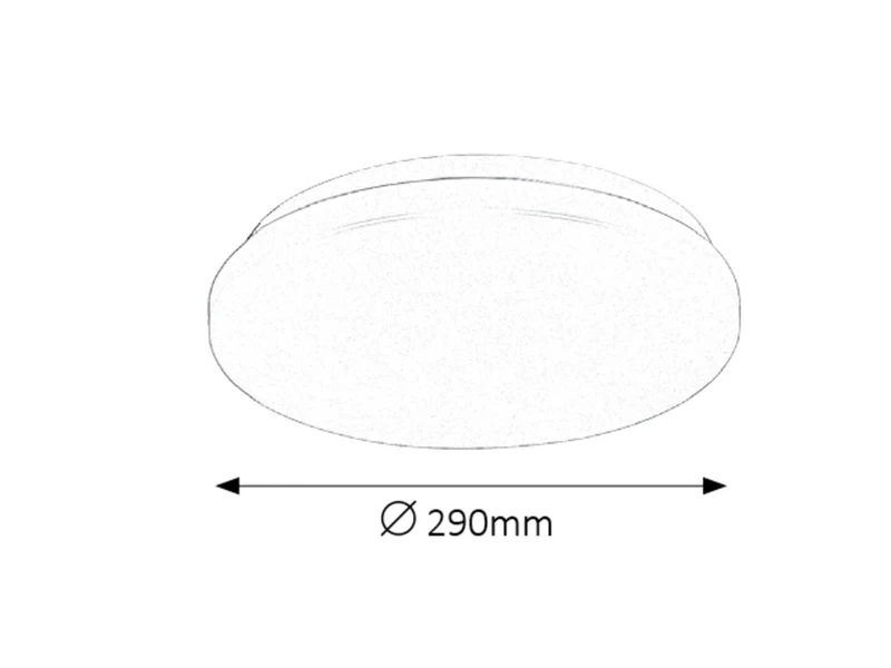 Rob – LED ceiling light in white, Ø290mm, 20W, 4000K