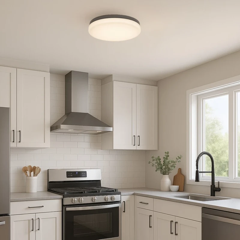 Rob – LED ceiling light in white, Ø290mm, 20W, 4000K