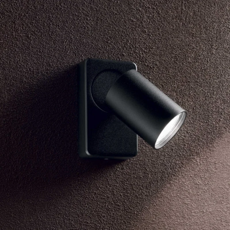 Rudy AP1 NERO 229010 – Ideal Lux spotlight in black, 1X35W, IP20