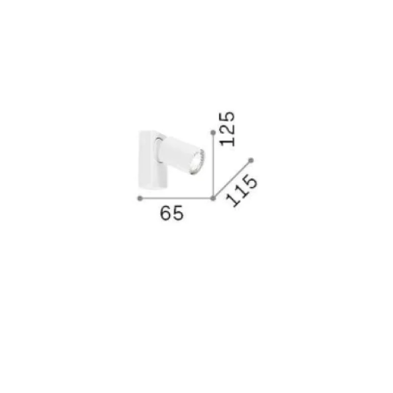Rudy AP1 BIANCO 229027 – Ideal Lux спот в бял, 1X35W, IP20