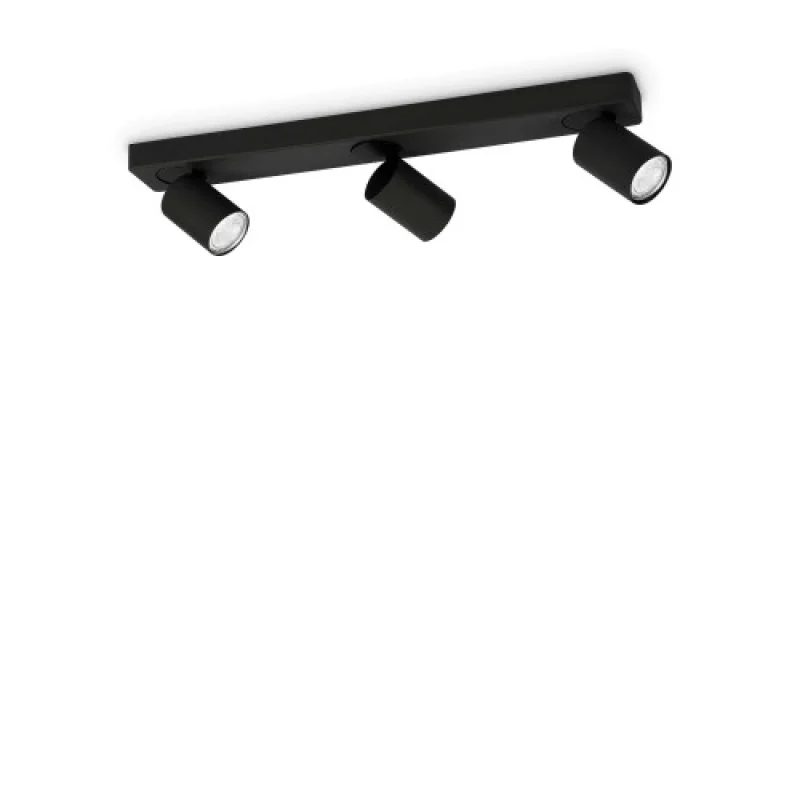 Spotlights Rudy PL3 NERO 229058 – Ideal Lux spotlight in black, 3X35W, IP20