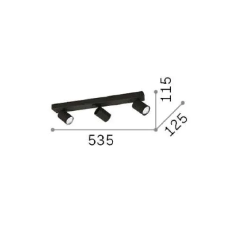 Rudy PL3 BIANCO 229065 – Ideal Lux спот в бял, 3X35W, IP20