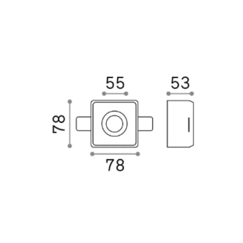 Samba FI ROUND D55 230580 – Ideal Lux луна за вграждане в бял, 1X35W, IP20