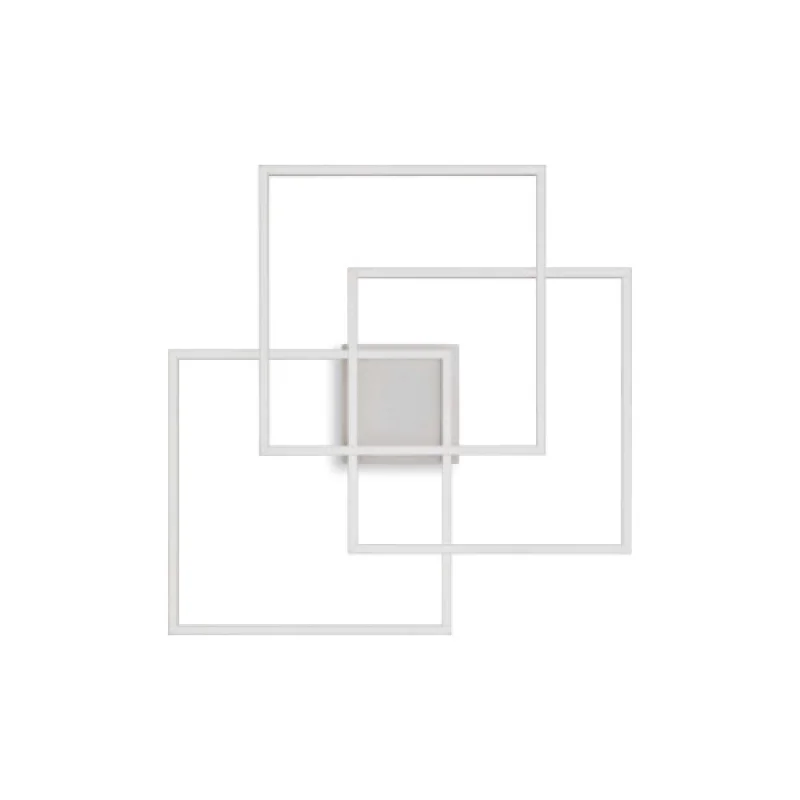 LED плафони Frame PL QUADRATO WHITE 230702 – Ideal Lux LED плафон в бял, 35W, 3000K, IP20