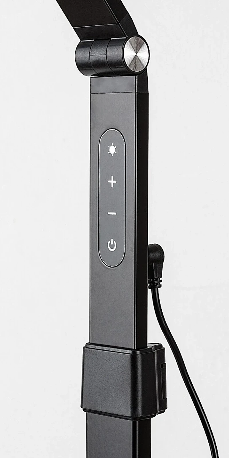 Draco – LED table/floor-standing lamp in black with white shade, Ø210mm, 13W, 3000-6000K