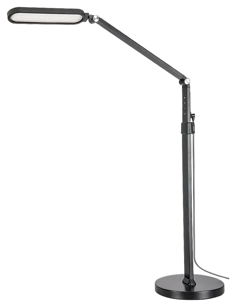 Floor Lamps Draco – LED table/floor-standing lamp in black with white shade, Ø210mm, 13W, 3000-6000K
