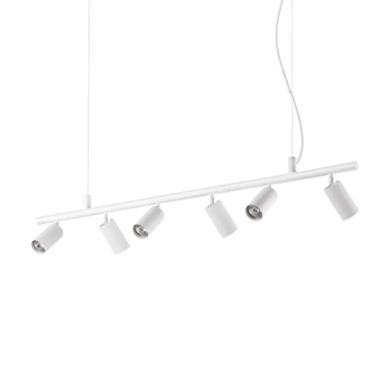 Pendant Lights Dynamite SP6 WHITE 231433 – Ideal Lux pendant in white, 6X28W, IP20
