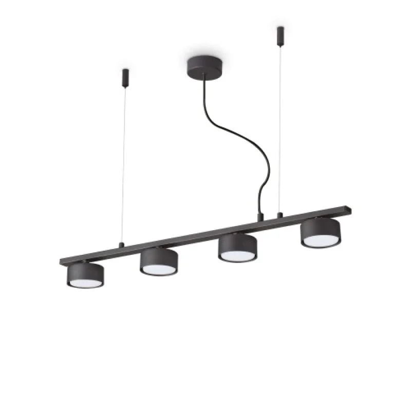 Пендели Minor LINEAR SP4 235455 – Ideal Lux пендел в черен, 4X15W, IP20