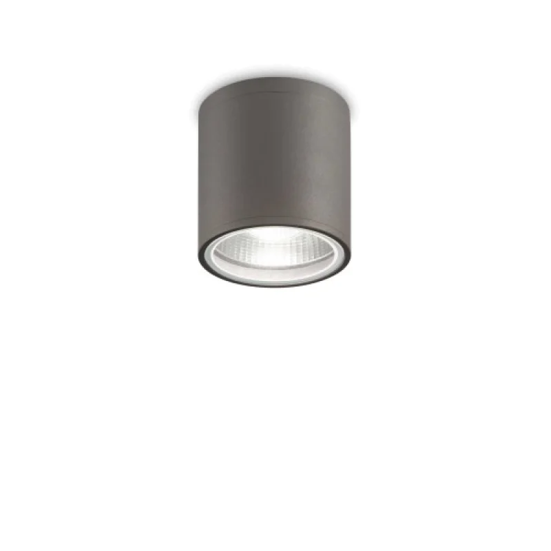 Луни за външен монтаж Gun PL1 236865 – Ideal Lux фасадна луна за външен монтаж в антрацит, 1x28W, IP44