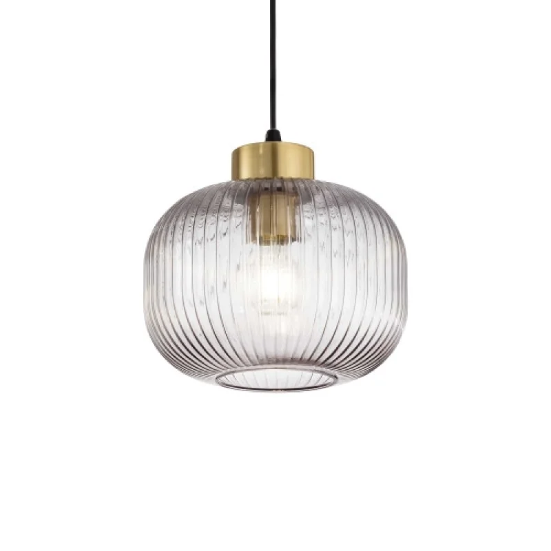 Pendant Lights Mint-2 SP1 FUME' 237398 – Ideal Lux pendant in matt black, 1X60W, IP20