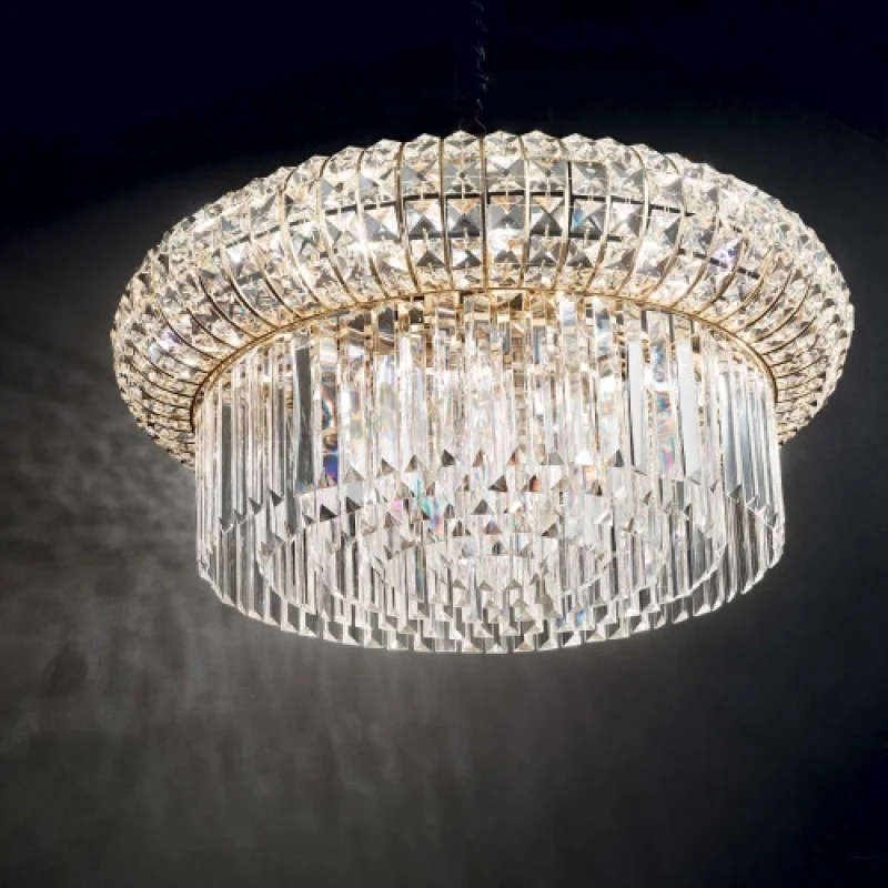 Nabucco SP12 237794 – Ideal Lux пендел в златист, 12X40W, IP20