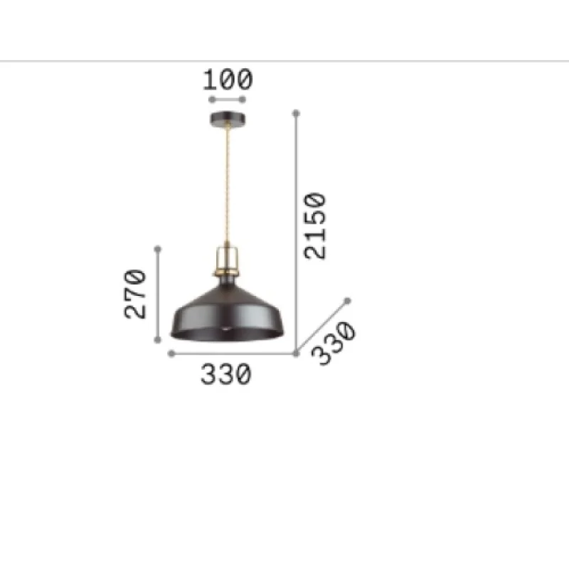 Eris-2 SP1 WHITE 238135 – Ideal Lux pendant in white, 1X60W, IP20