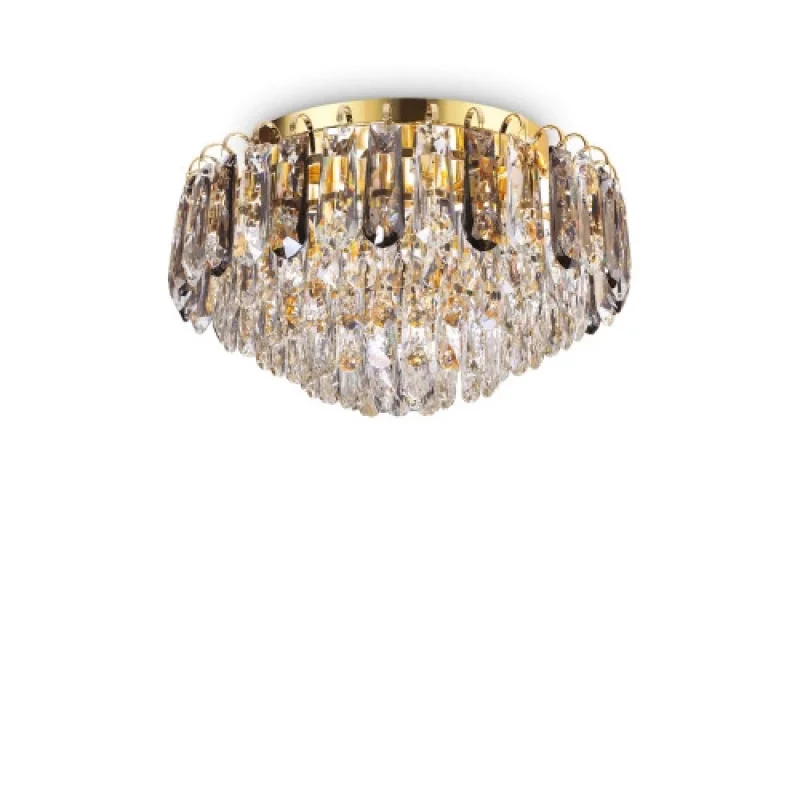 Magnolia PL7 241296 – Ideal Lux плафон в златист, 7X15W, IP20